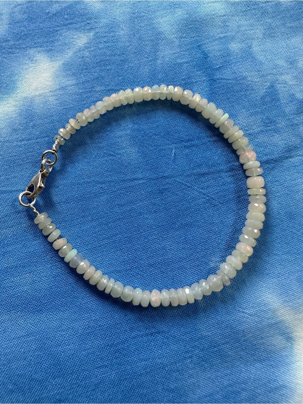 Opal Beaded Bracelet — Iridescent White Women's Jewelry